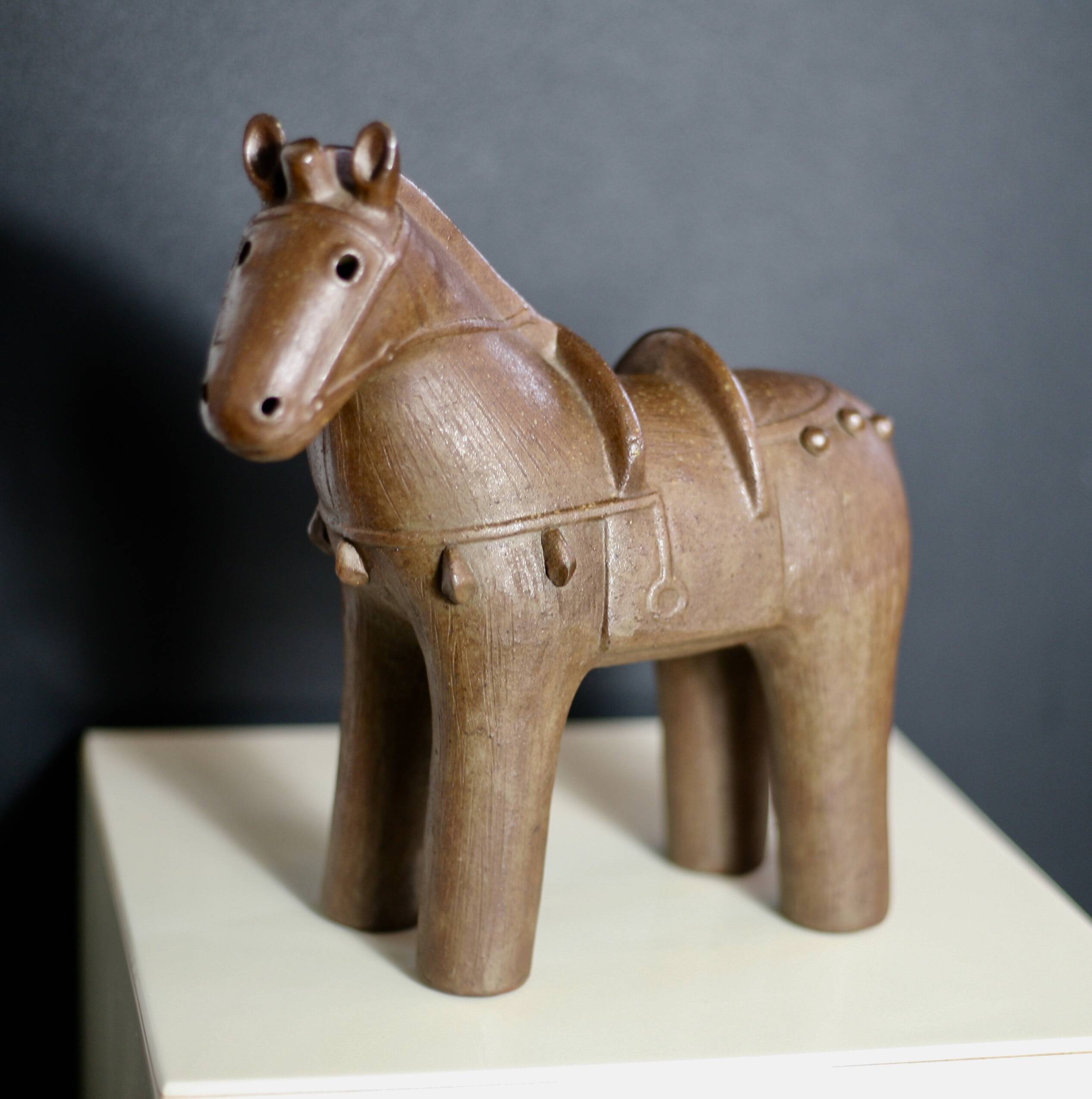 Ceramic, Japan, 1950s, horse.