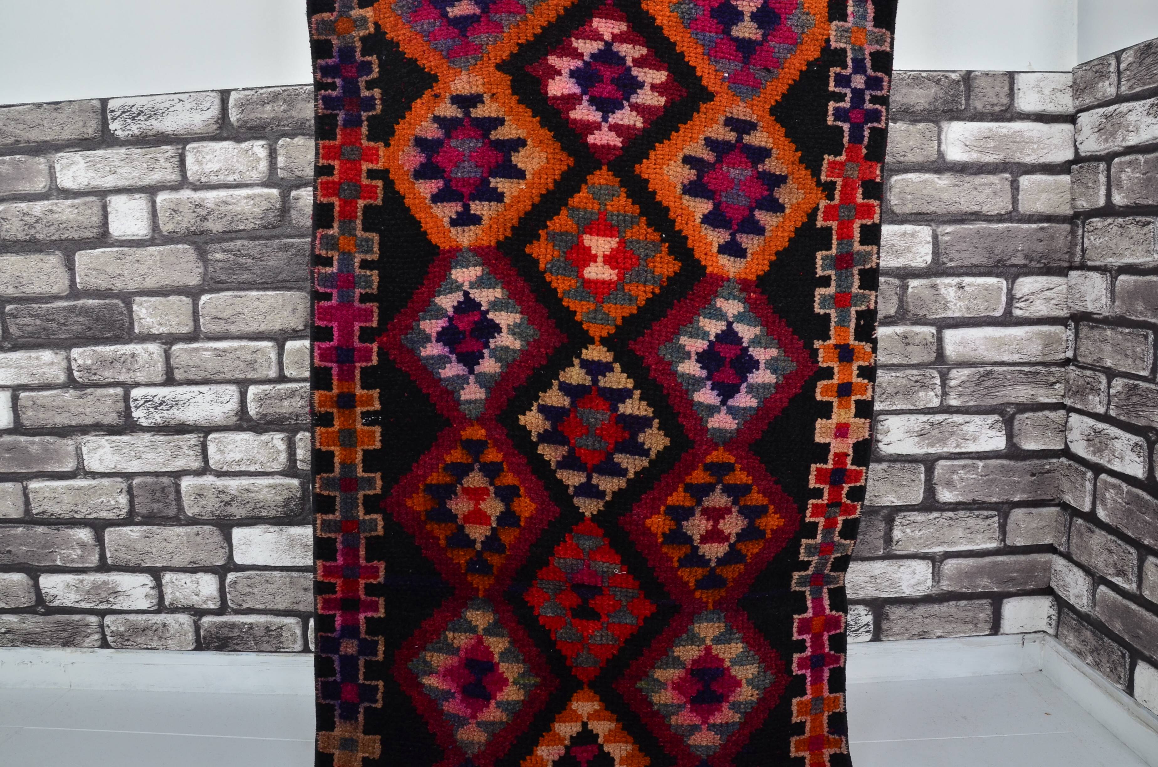 Extra Long Oushak Vintage Runner Rug