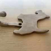 Silver metal Scottish coat hook