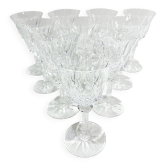 Saint Louis – 10 Crystal water glasses, Provence model