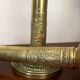 Pair of brass candle holders