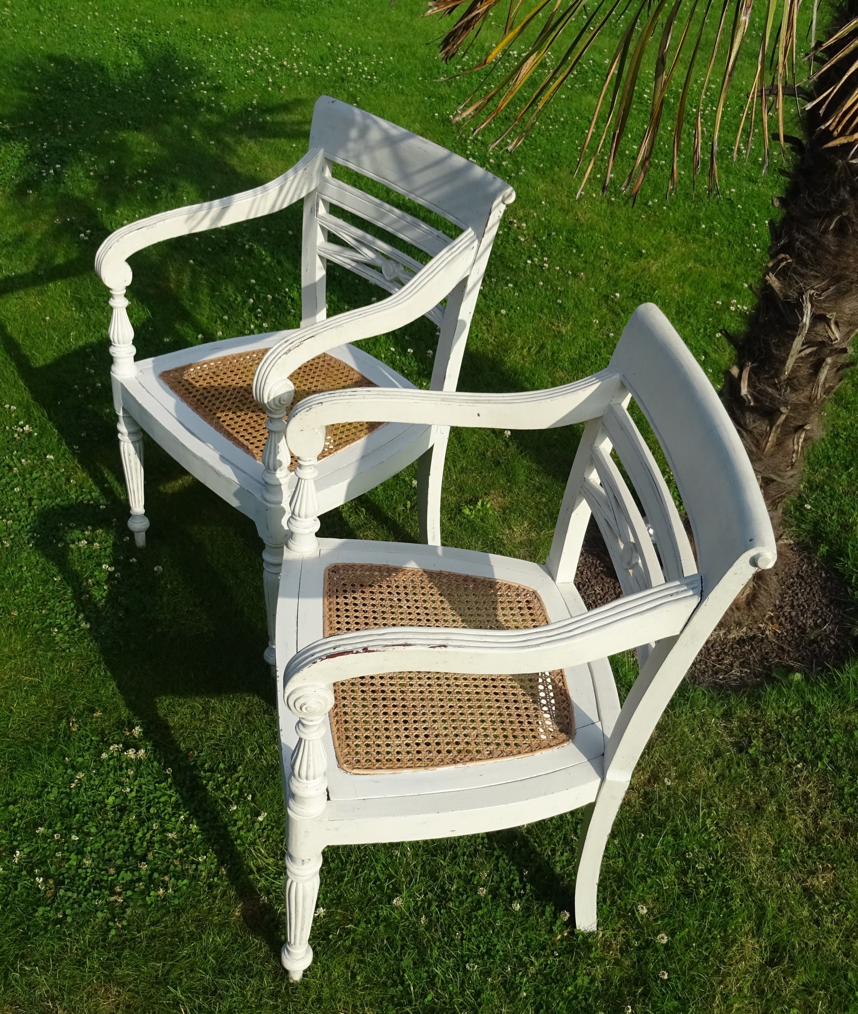 colonial armchair pair