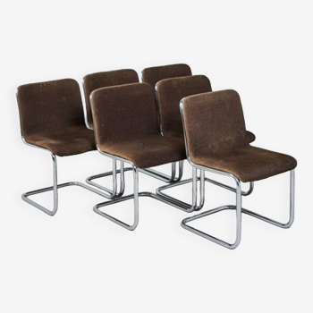 Series of 6 chairs, 70