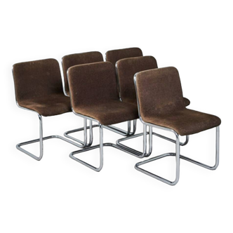 Série de 6 chaises, années 70