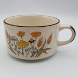Head to head breakfast sandstone floral decoration you and me cup and saucer
