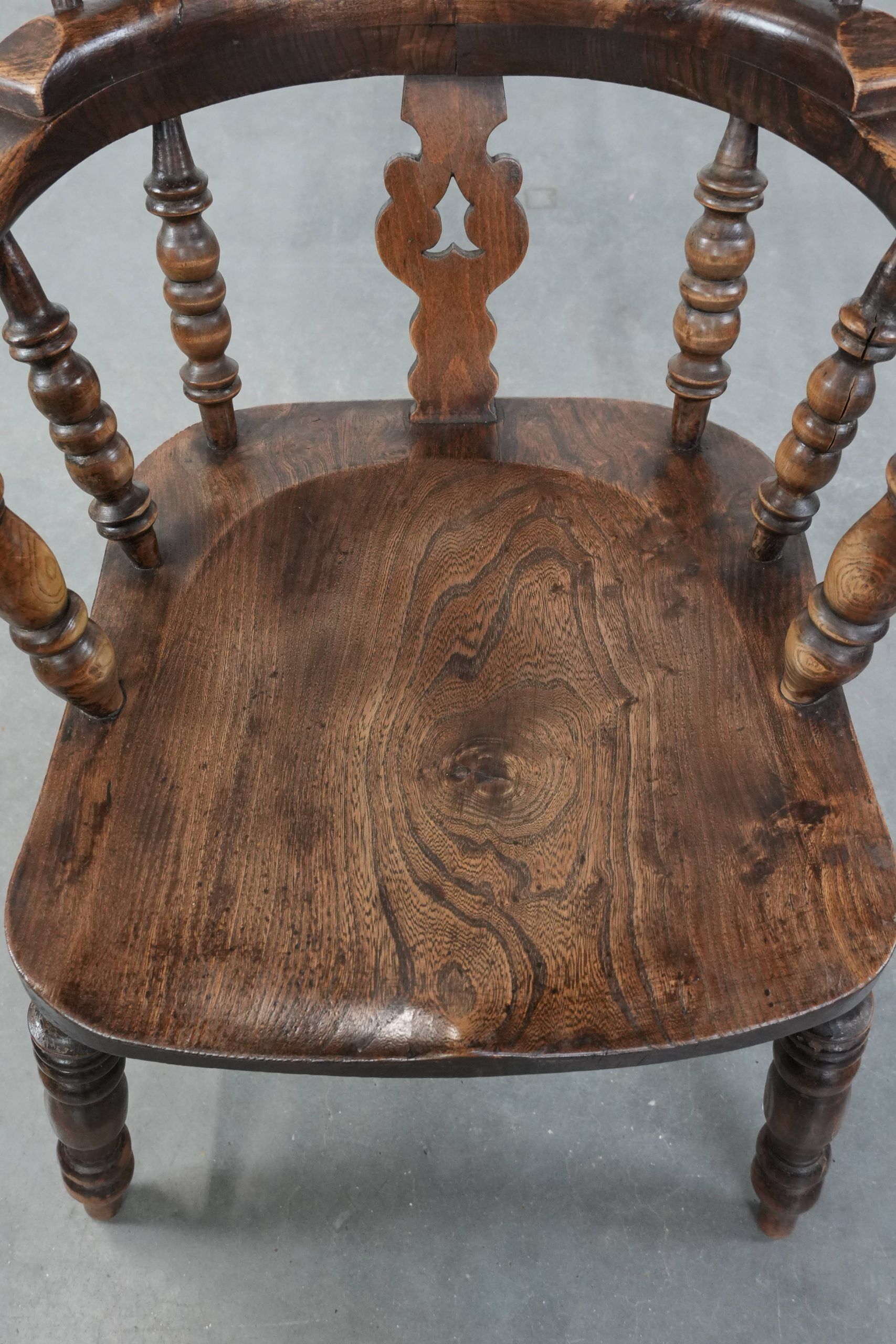 Antique English Highback Windsor Chair from the 18th Century