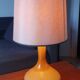 Vintage glass table lamp by Jacob E. Bang for Holmegaard