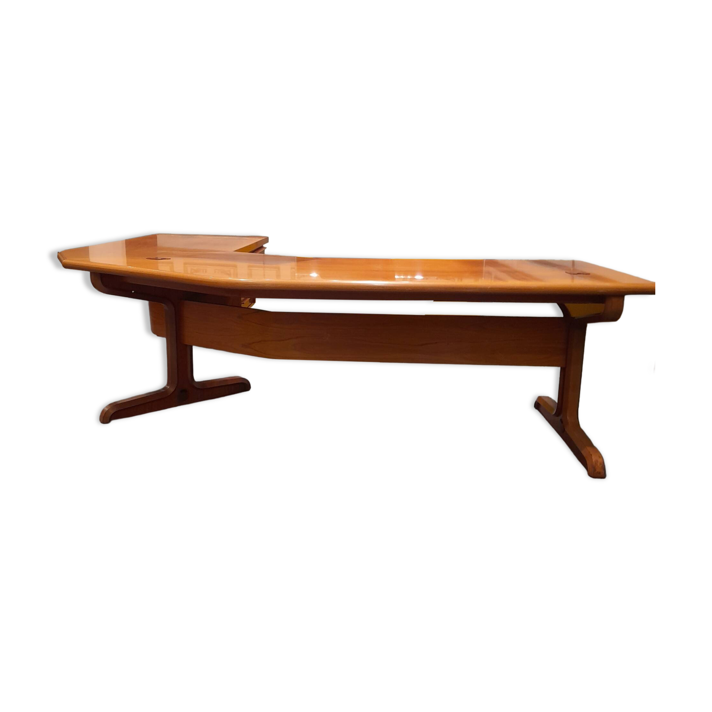 Grand bureau de la marque ORDO en palissandre vintage