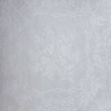 Nappe damassée ancienne à décors floraux 1,73 x 2,15 m