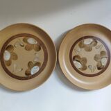 Sarreguemines Chamonix stoneware dinner plates