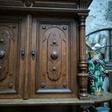 2 body sideboard in solid oak circa 1880