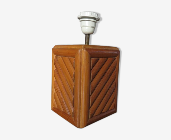 Lampe en bambou années 70 80