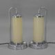 Set of Two Functionalist Table / Bedside Lamps, 1930s, Restored