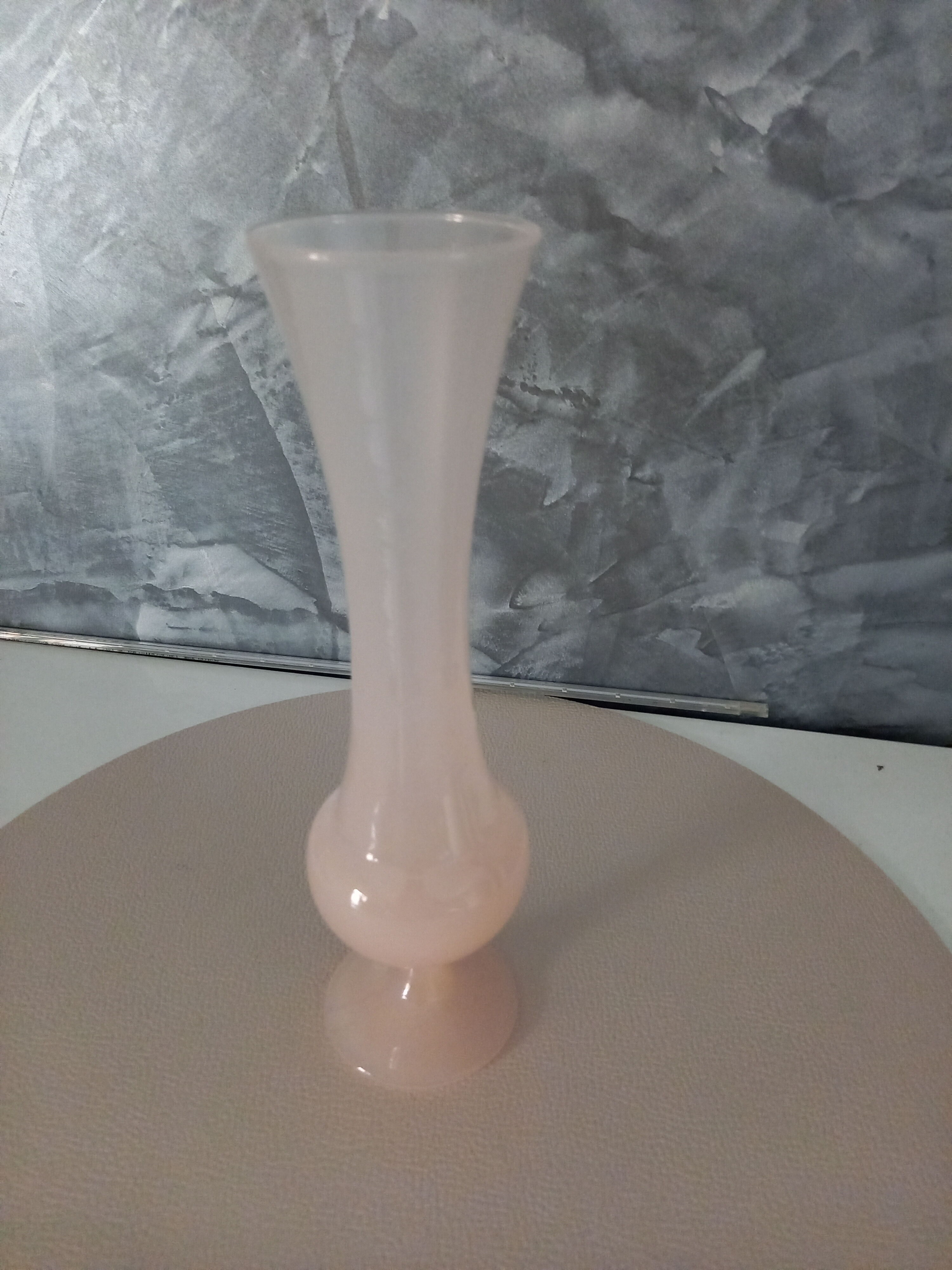 Pale pink opaline vase
