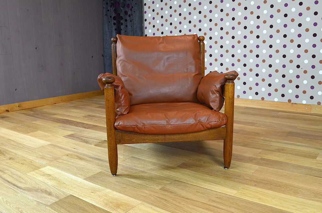 Banquette & fauteuils de style brésilien vintage 1960