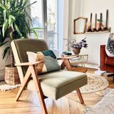 Kompas sky blue tulle armchair