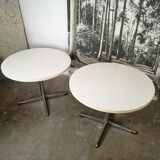 Pair of round coffee tables
