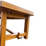 Solid wood farmhouse table