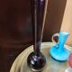 Lot de 3  vases soliflores en verre style mid century modern