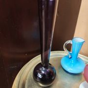 Lot de 3  vases soliflores en verre style mid century modern