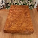 Coffee table in elm magnifying glass