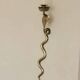 Pair of Neo-Egyptian Style Engraved Brass Wall Sconces Featuring Cobras