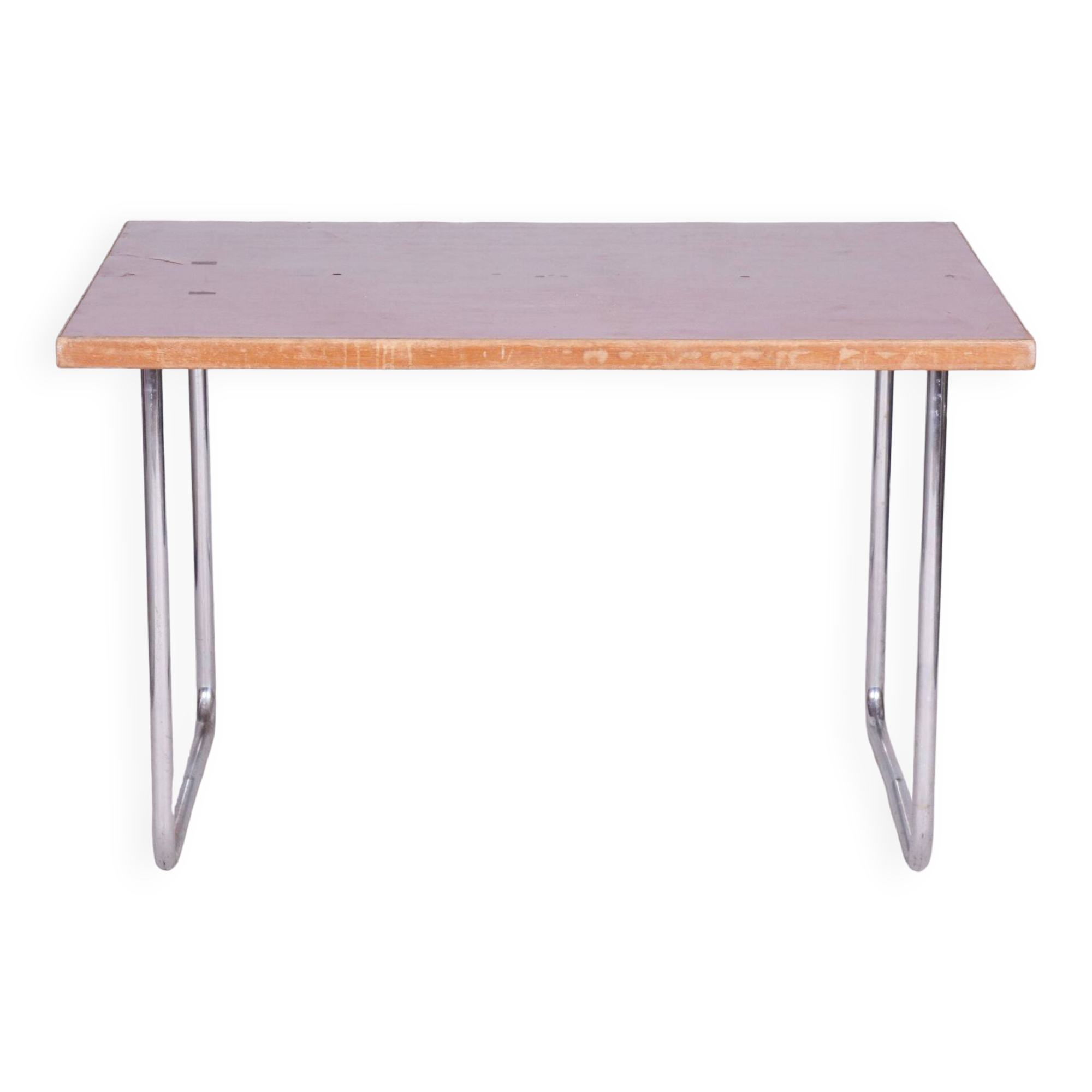 Original Bauhaus Dining Table, by Mücke - Melder, Well Preserved, Czech, 1930s