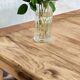 Solid oak farmhouse table "brut" 247x89, top "chocolate oak"