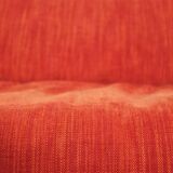 Modular sofa lacquered white and orange fabric