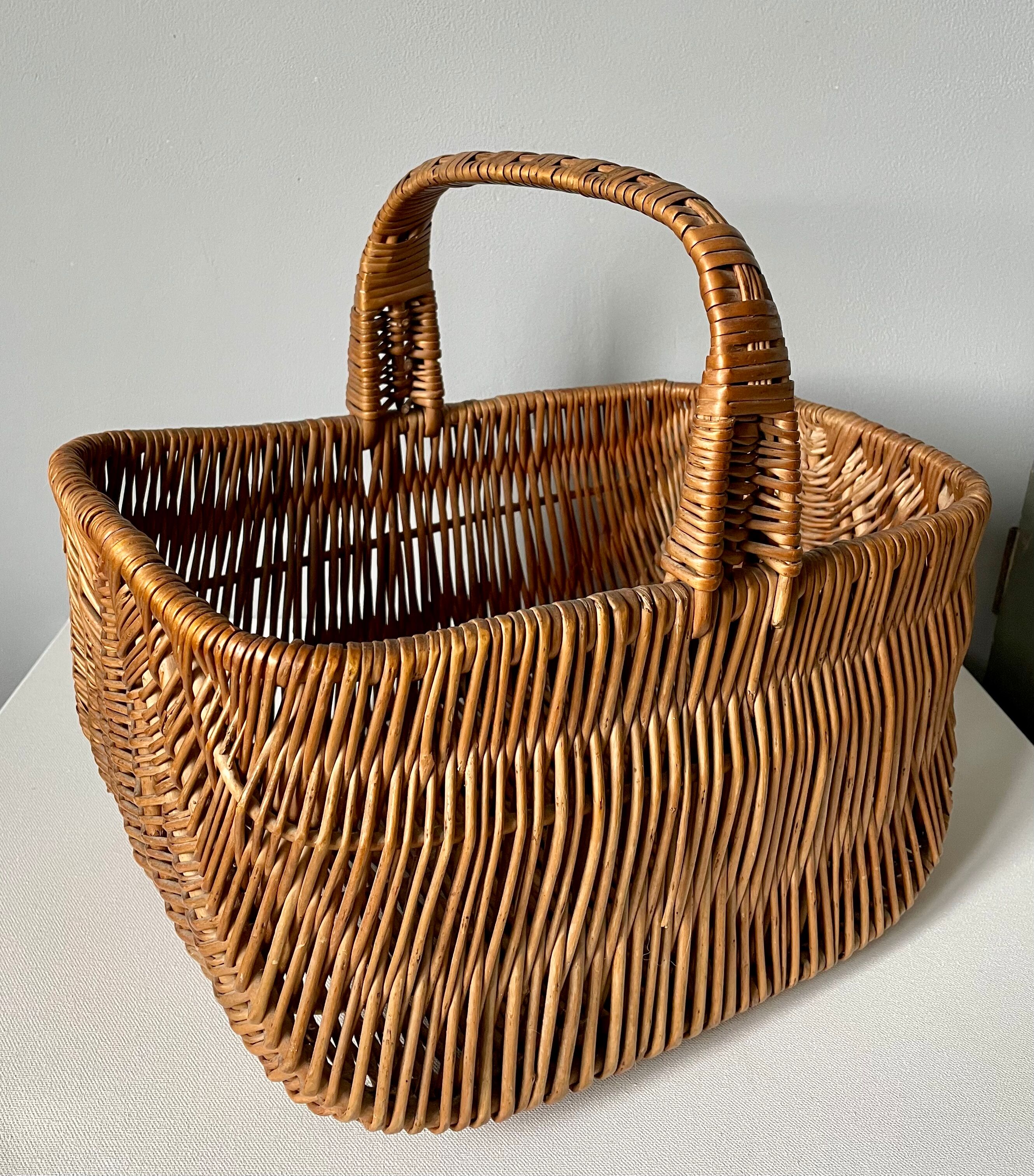 Vintage wicker basket