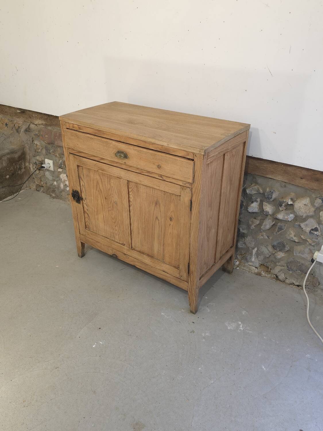 Jam cabinet, Parisian buffet in raw wood