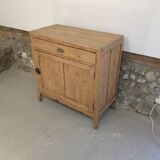 Raw wood jam cupboard / small Parisian sideboard