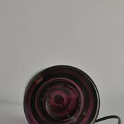 Mid-Century Modern Purple Chrystal Glass Table Lamp by Kosta 1960s