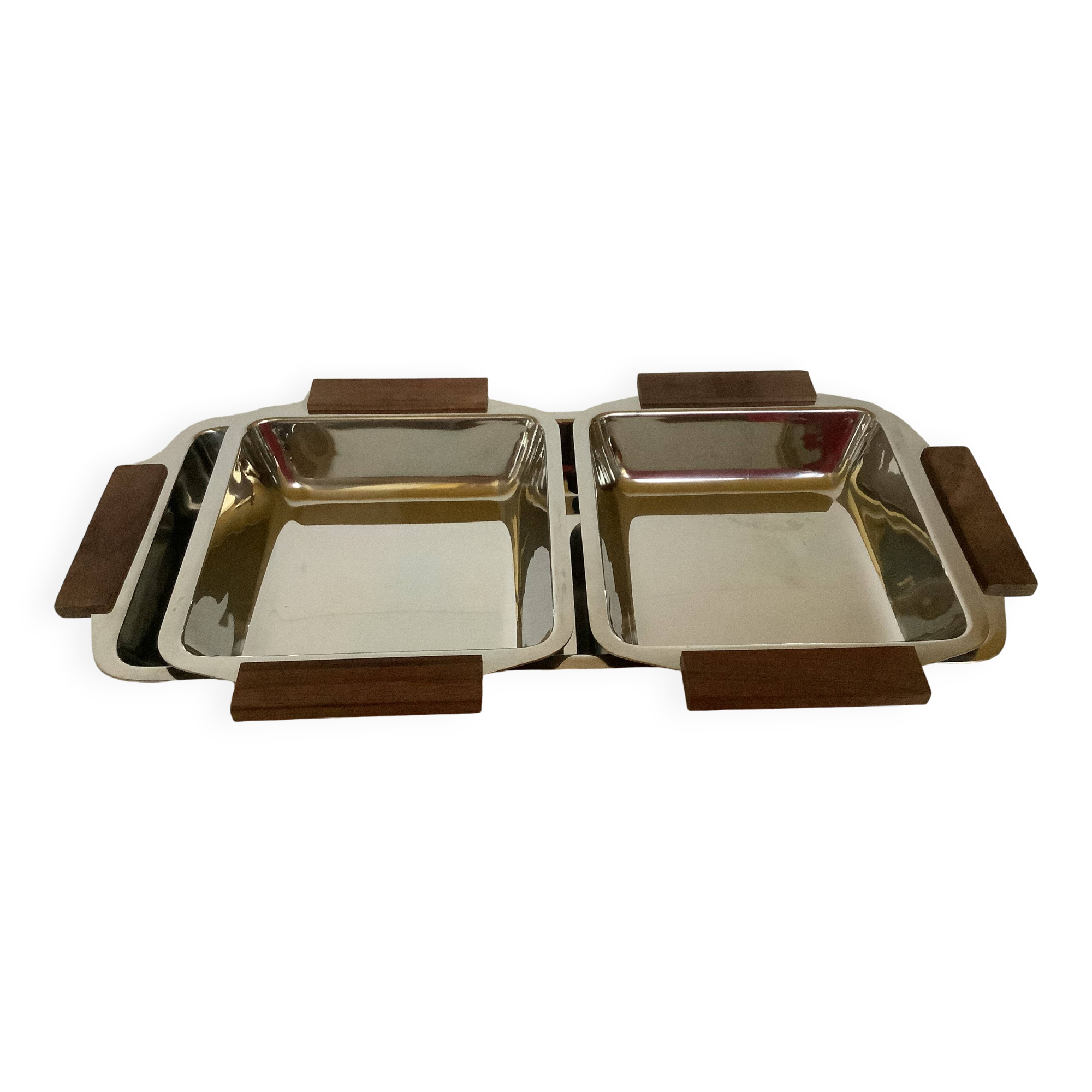 Plateau coupelles métal et bois style scandinave