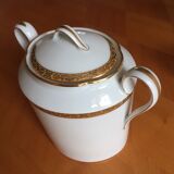 Service à café porcelaine de Limoges doré or fin A Lanternier