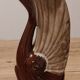 Ceramic soliflore vase with swan decor