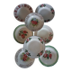 8 assiettes creuses anciennes dépareillées 