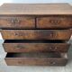Antique Georgian Oak Chest of Drawers Swan Neck Handles circa 1760-1800