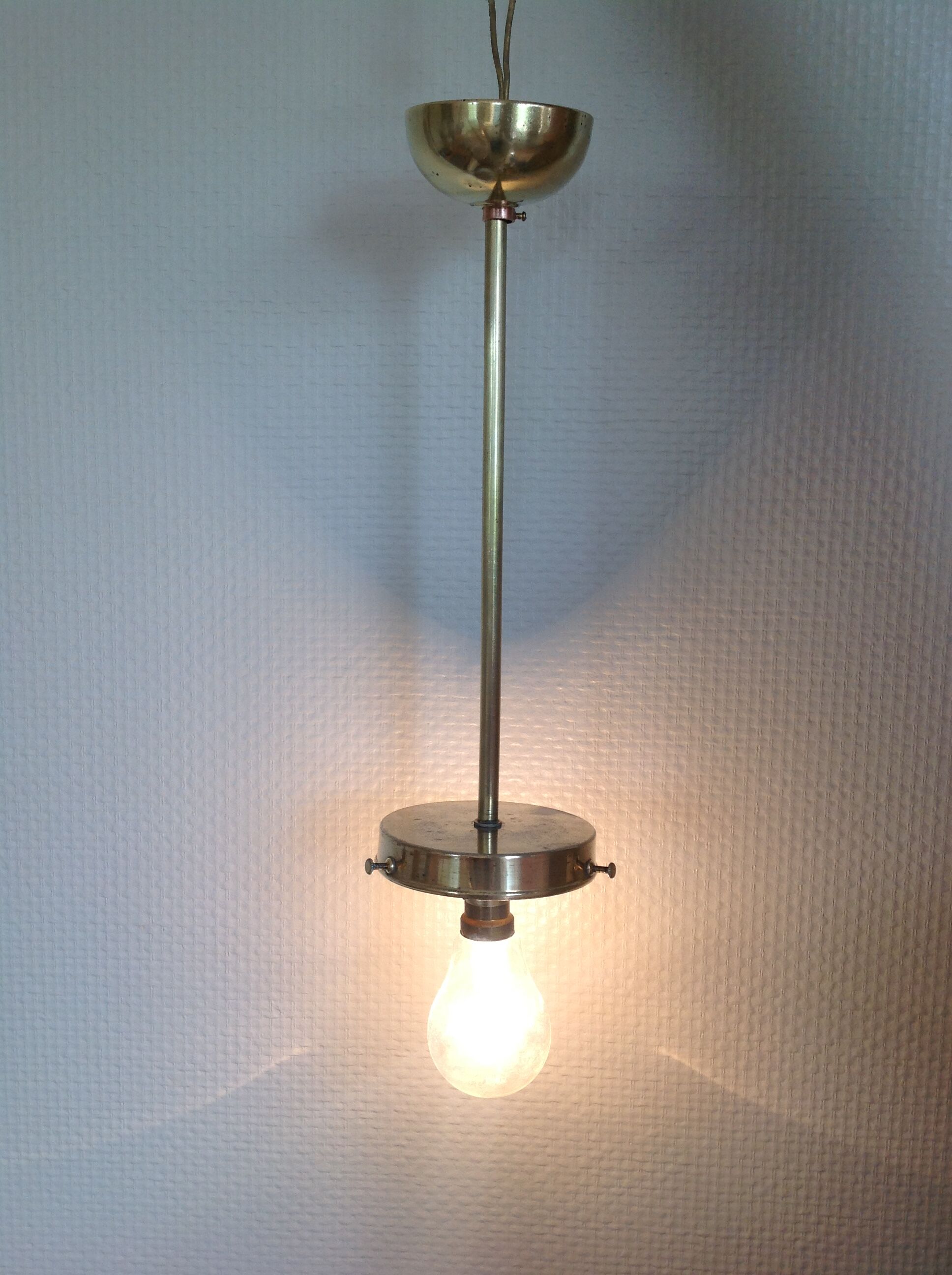 Vintage marbled glass globe ceiling light 50s 60s