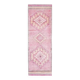 Vintage Turkish Hand-Knotted Wool Cotton Pink Runner Rug 91x288