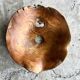 Small pendant light in corrugated teak leaf (Small D:30 H:20)