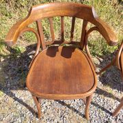 4 fauteuils Baumann en bois courbé
