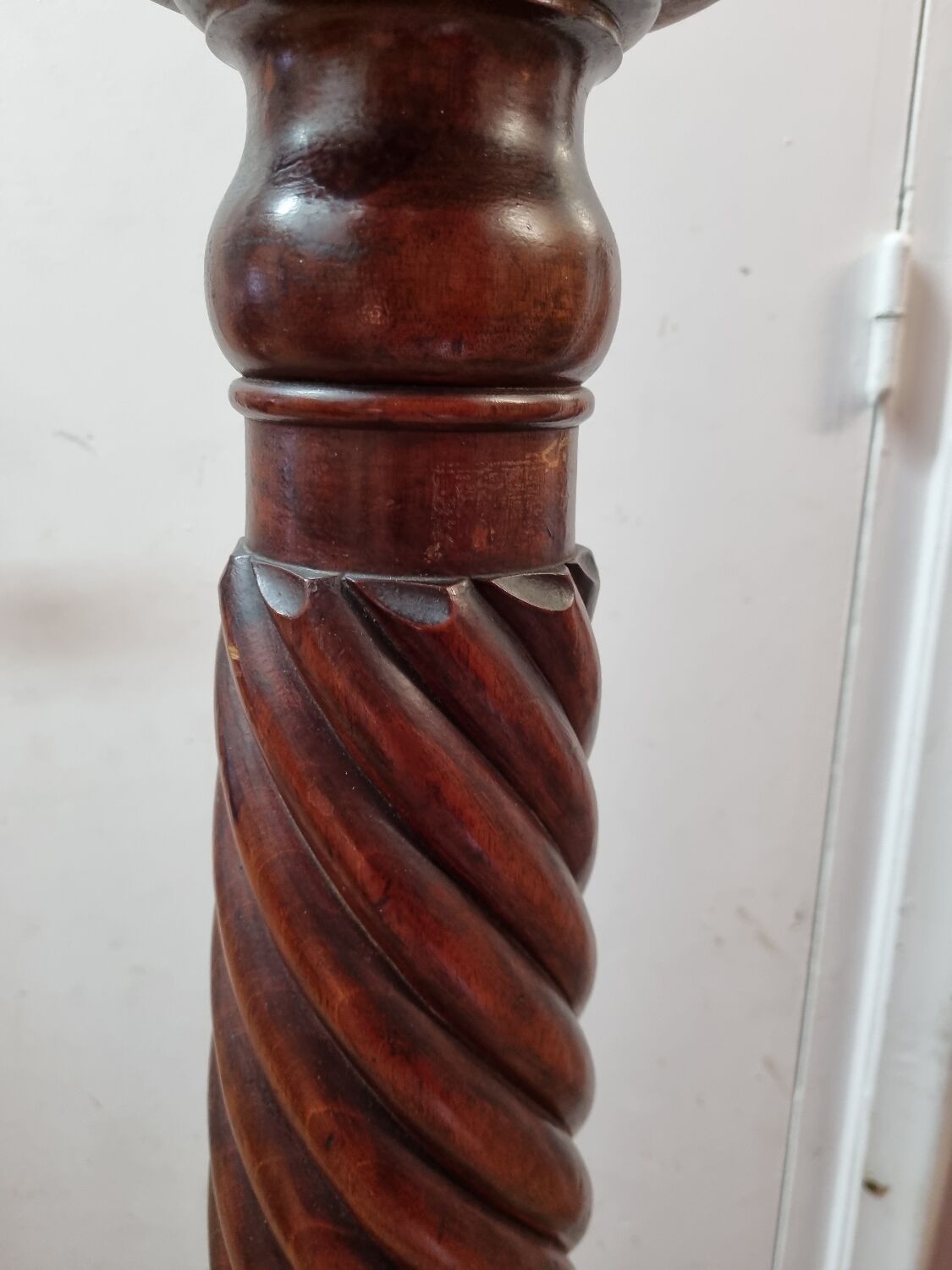 Solid mahogany column
