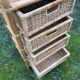 Chiffonnier vintage en rotin