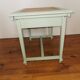 Old wooden bench and revamped canning