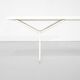 "400" bench in white wood by Harry Bertoia for Knoll International.