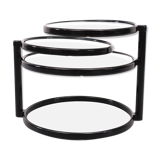 Black swivel coffee table