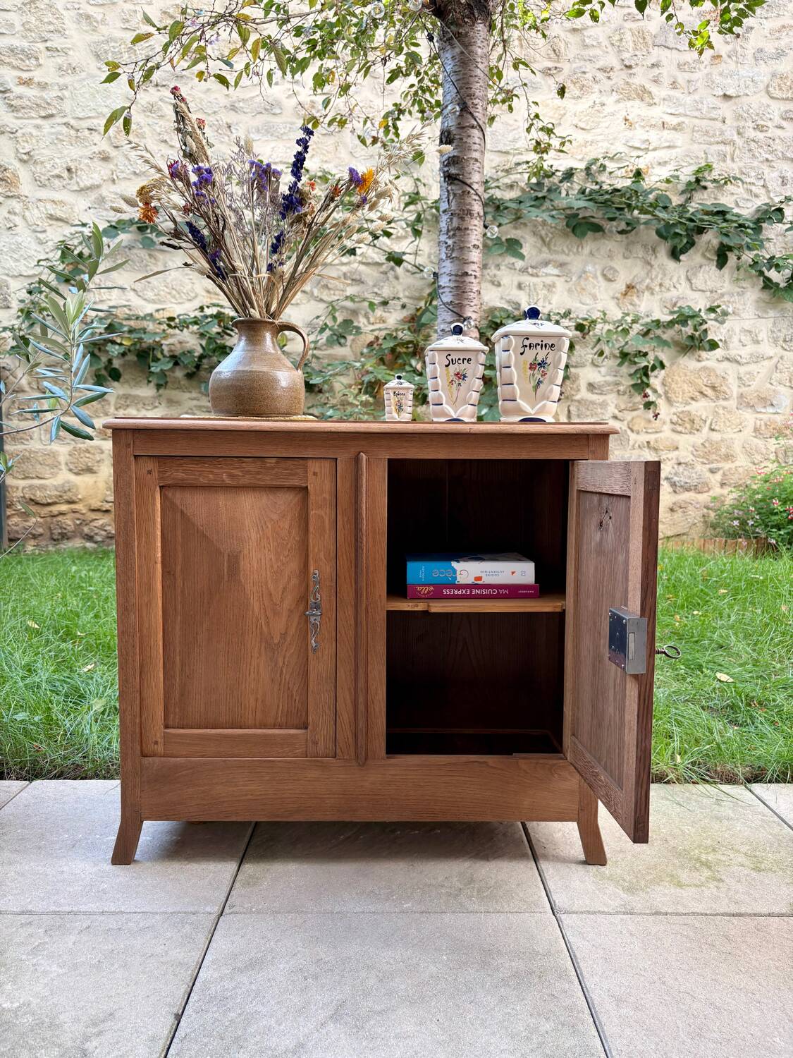 Small solid wood sideboard