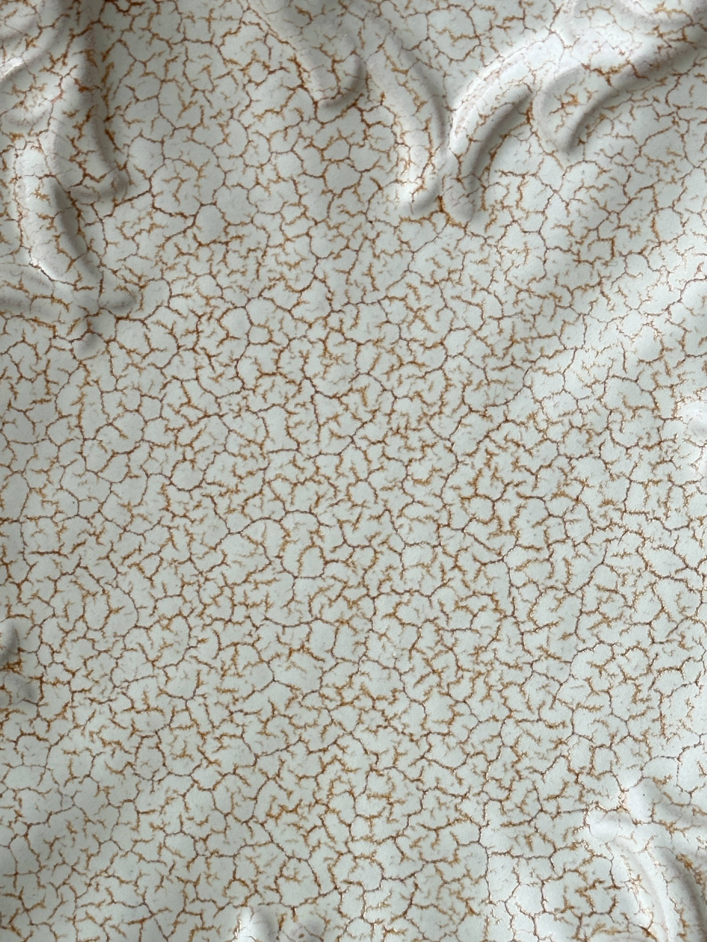 Fluted cracked terracotta dishes - fluted wall plates