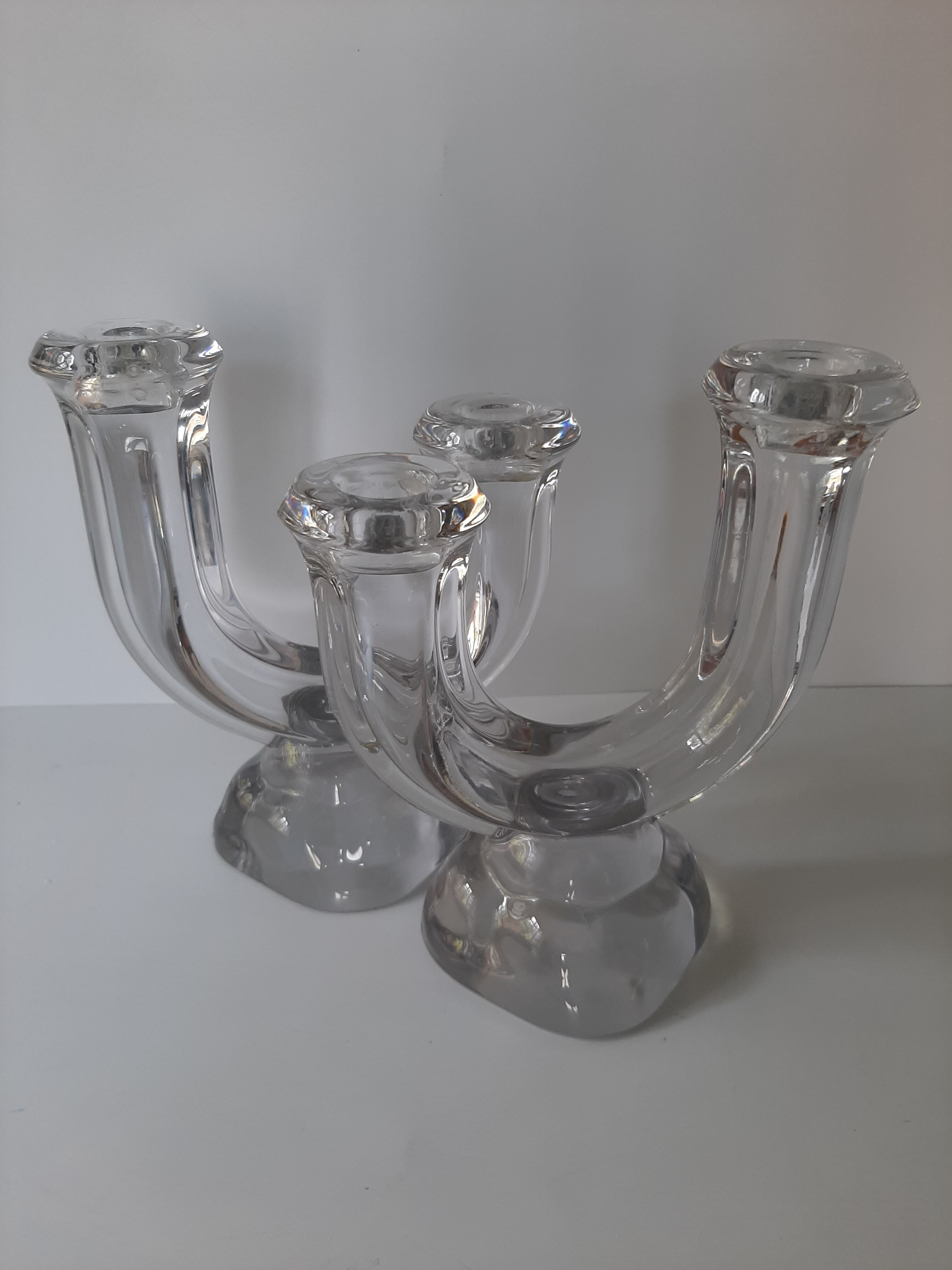 Pair of vintage candle holders